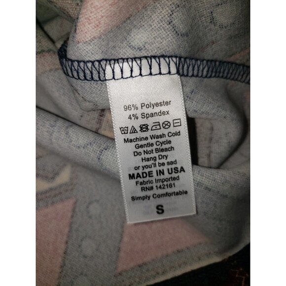 Nwt Lularoe Cassie Pencil Skirt Black Multi Geometric print Women's Size Small - Picture 4 of 4